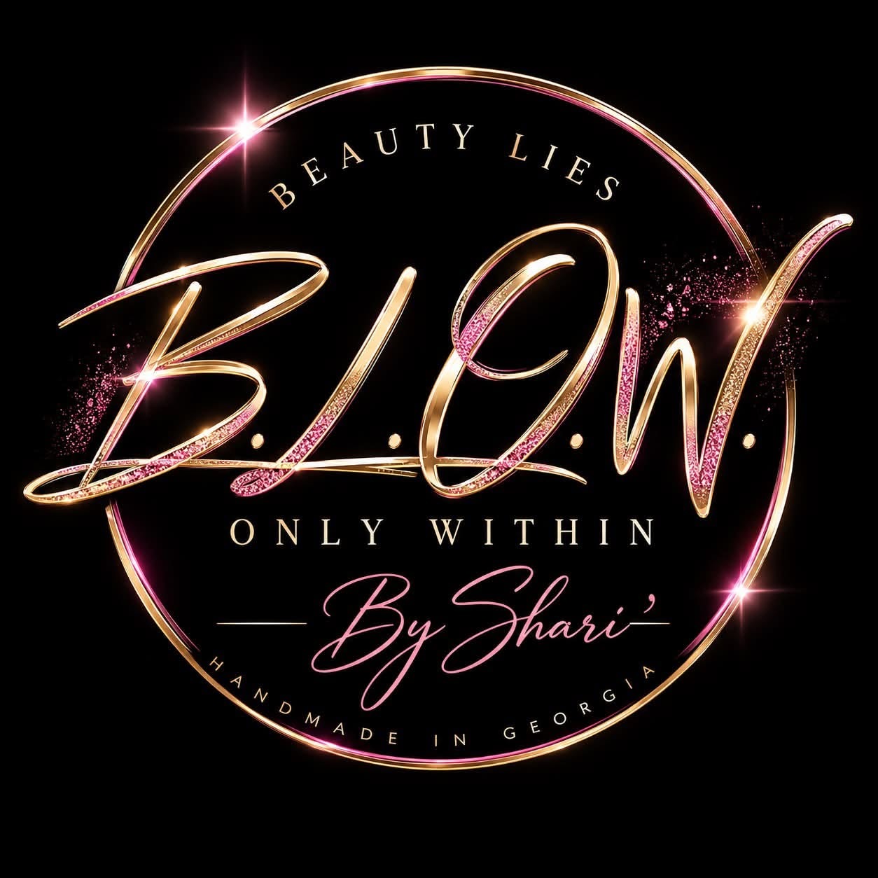 B.L.O.W By Shari — Beauty Lies Only Within brand logo