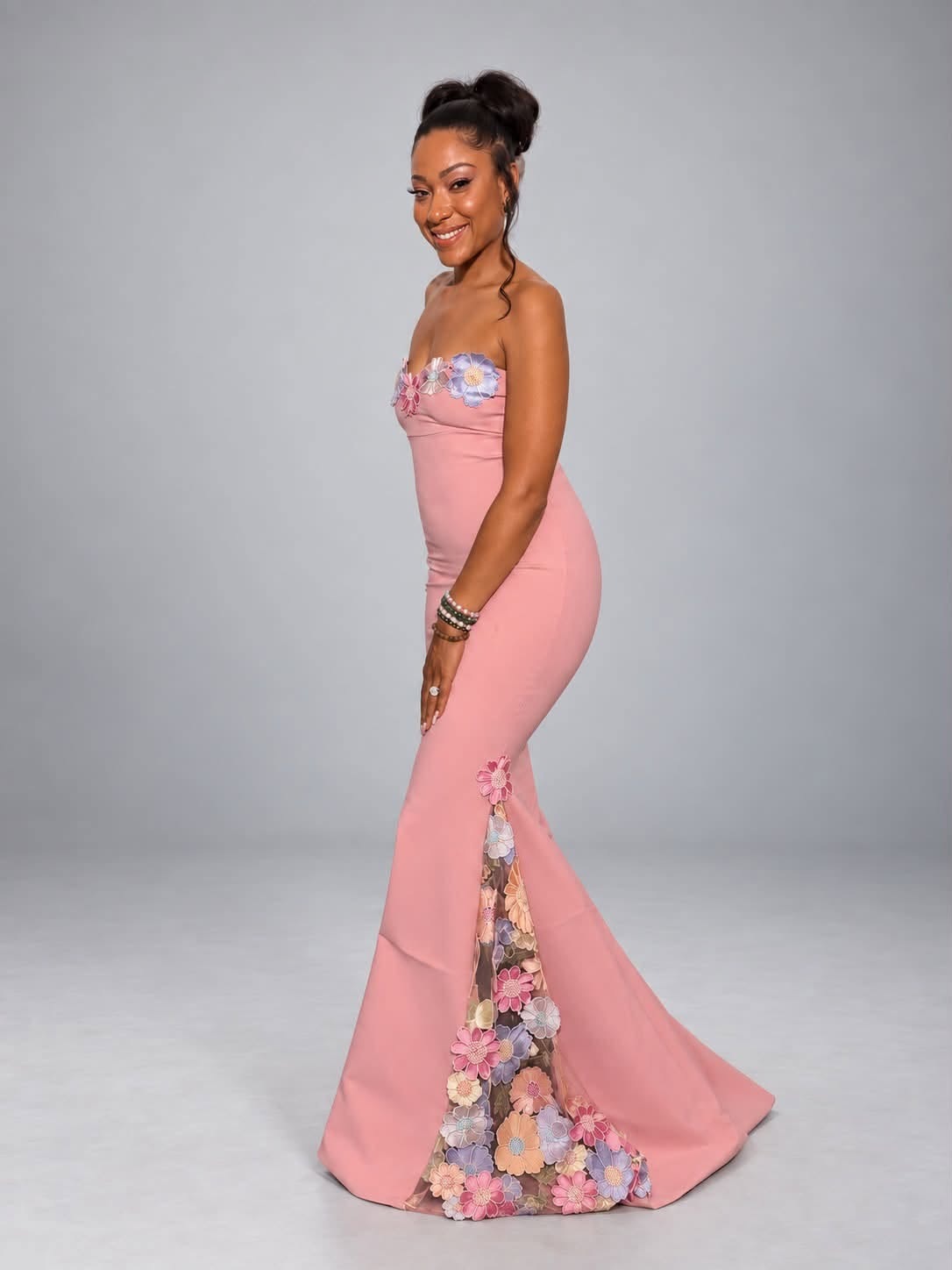 Pink gown photograph supplied for the B.L.O.W By Shari story